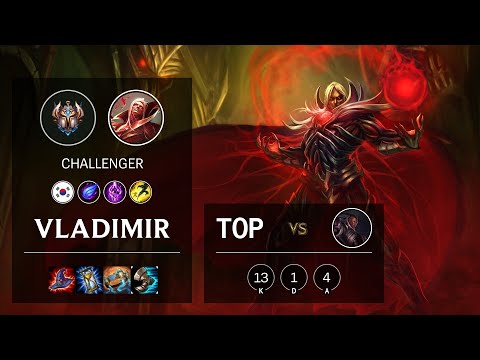 Vladimir Top vs Lucian - KR Challenger Patch 10.16