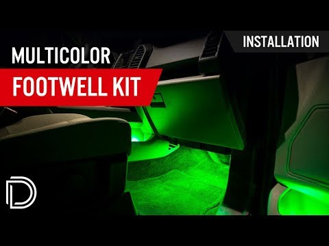 How to Install Multicolor RGB Footwell Kit from Diode Dynamics