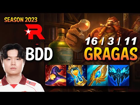 KT BDD GRAGAS vs TRISTANA Mid - KR Ranked