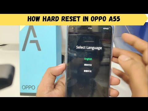 How  Hard Reset in OPPO A55| How to reset Oppo A55 5G - Factory reset and erase all data