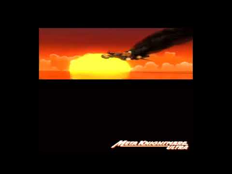 Kirby Super Star Ultra (DS) Meta Knightmare Ultra - Cutscene #7 Meta Knight Watches Halberd Sinking