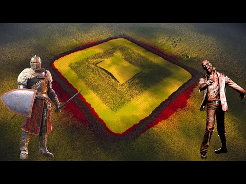 360,000 MEDIEVAL ARMY TRAPPED BY 2,000,000 ZOMBIES - Ultimate Epic Battle Simulator 2 - UEBS 2