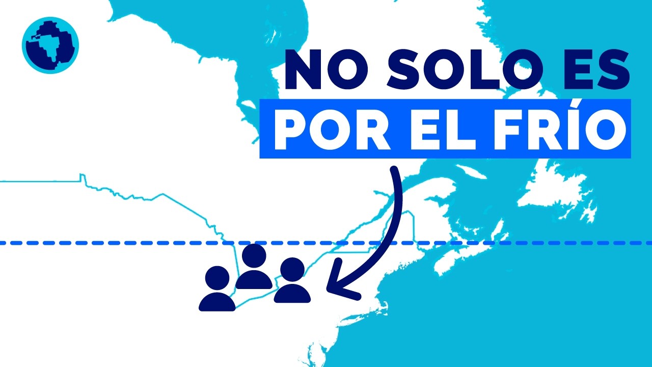 Why do half of Canadians live below this line?