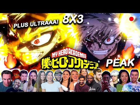 BAKUGO GOES PLUS ULTRAAA!!💥🔥"They Literally Went Crazy"🤯My Hero Academia Episode 8X3 Reaction Mashup