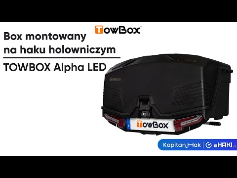 TowBox Alpha Grey – prezentacja wideo boxu bagażowego na hak 330 l
