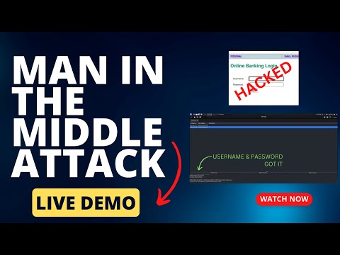 Man in the middle attack explanation with live demo
