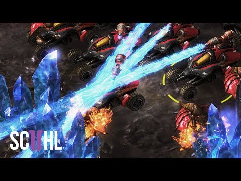 DRONE BBQ into BATTLECRUISERS - Starcraft 2: TIME vs soO