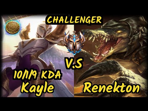 KBM Zantins (KAYLE) vs RENEKTON - 10/1/9 KDA TOP CHALLENGER GAMEPLAY - BR