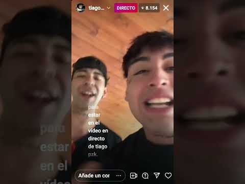 Tiago PZK muestra un tema que tiene con Emkier en directo
