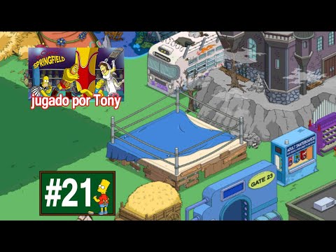 Los Simpson Springfield "LuchaLibre'20: Capítulo 21 - Cuadrilátero de Lucha Libre de patio" por Tony