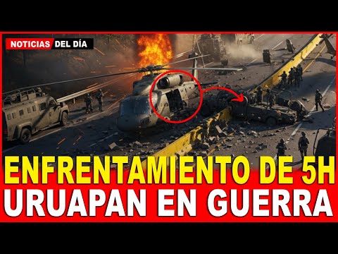 TOPÓN de 5 HORAS en Uruapan: CJNG DERRIBA 2 helicópteros de la MARINA, 47 ABATIDOS