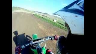 preview picture of video 'KX 250 03 A few laps at Green Valley MX with Gopro HD'