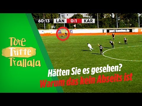 Warum das kein Abseits war: Kuriosum in Amateur-Liga I Tore, Tritte, Trallala