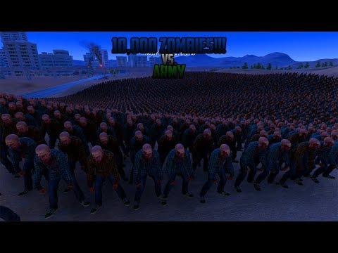 10,000 ZOMBIES Vs. The US ARMY!!! Ultimate Epic Battle Simulator
