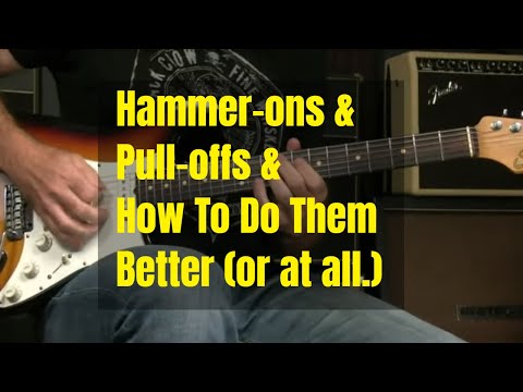 Blues Lesson - How To Do Hammer-ons And Pull-Offs Better (or, at all)