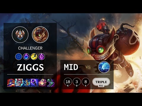 Ziggs Mid vs Anivia - EUW Challenger Patch 10.25b