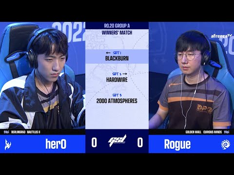 [2022 GSL S2] Ro.20 Group A Match3 Rogue vs herO