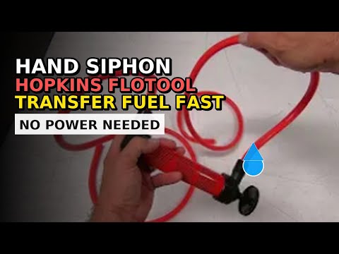 Hopkins FloTool Flo Tool Hand Siphon Syphon Pump Small Engines Radiators Gas Fuel Water Brakes Fluid
