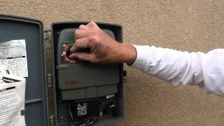 How to adjust your sprinkler control panel