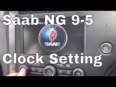 Saab 9-5 Clock Set NG95 Nav Dash