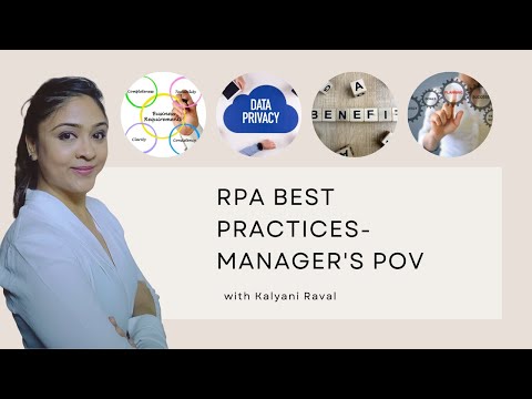 Best Practices for Managers for handling RPA Projects