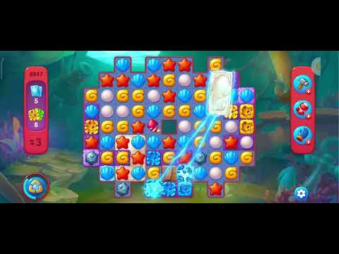 Fishdom 8647 Hard Level - NO BooSTERS + 9 💎