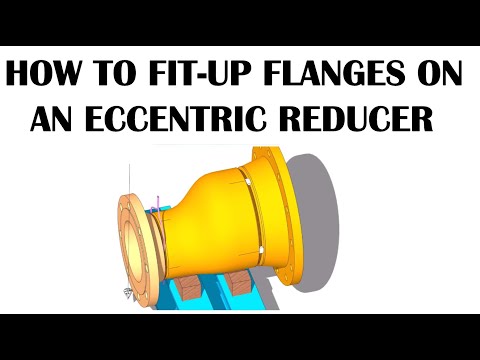 HOW TO FIT UP FLANGES ON BOTH ENDS OF AN ECCENTRIC REDUCER TUTORIAL Pipe fit up tutorials