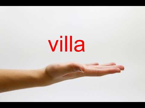 How to Pronounce villa - American English