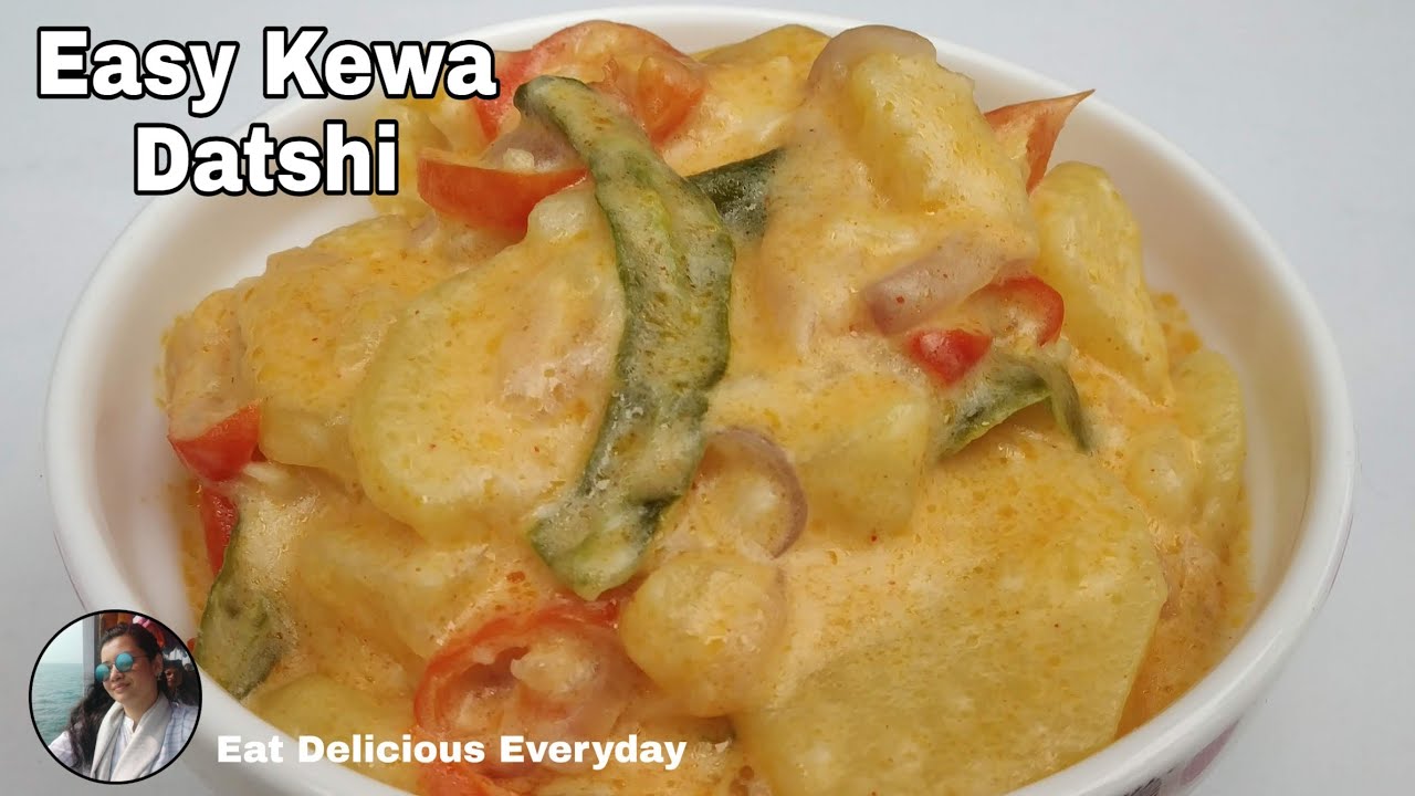 Kewa Datshi recipe I Bhutanese Dachi I Vegetable Cheese Stew I