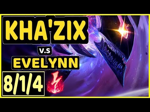 MEMENTO (KHA'ZIX) vs EVELYNN - 8/1/4 KDA JUNGLE CHALLENGER GAMEPLAY - EUW
