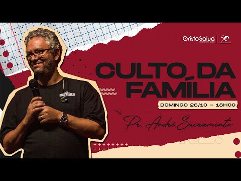 Cristo Salva || Domingo Noite | Pr. André Sacramento - Louva CRI | 26/10/2025