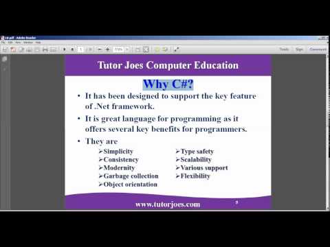 Introduction In C Net Console Application Part 1 Tamil