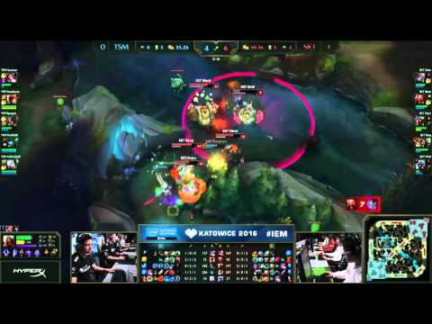 TSM vs SKT Game 2 Highlights Semi final   IEM Katowice 2016 World Championship S6 TSM vs SKT T1