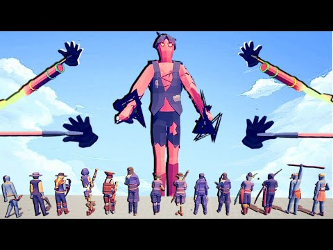 DARK PEASANT vs 50x EVERY RANGED UNIT - Totally Accurate Battle Simulator TABS