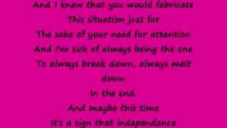 DEMI LOVATO OPEN LYRICS!