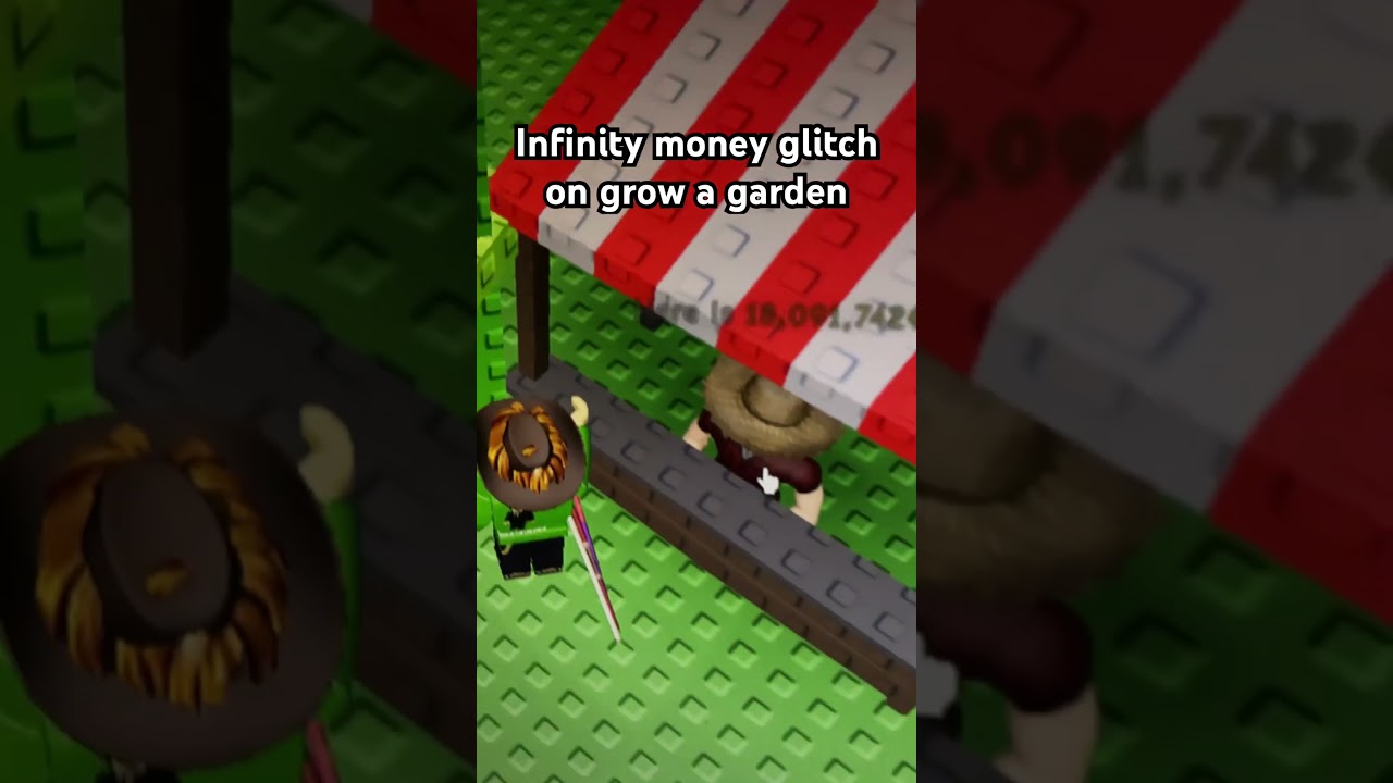 Infinite money glitch (grow a garden Roblox) #glitch #roblox #growagarden
