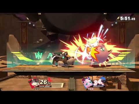 Super Smash Bros Ultimate! Duck Hunt (Me)  Vs Jigglypuff (online opponent)