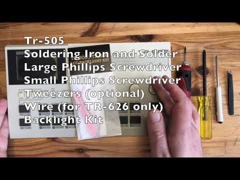 Hive Mind TR-505 TR-626 LCD Backlight Kit Installation Walkthrough
