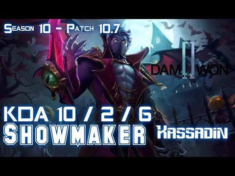 DWG Showmaker KASSADIN vs ZED Mid - Patch 10.7 KR Ranked