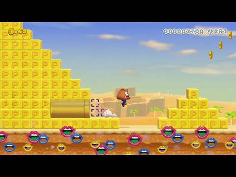 Super Mario Maker 2 - 2-T. I Pyramid of headgears by MaxiCst - No Commentary