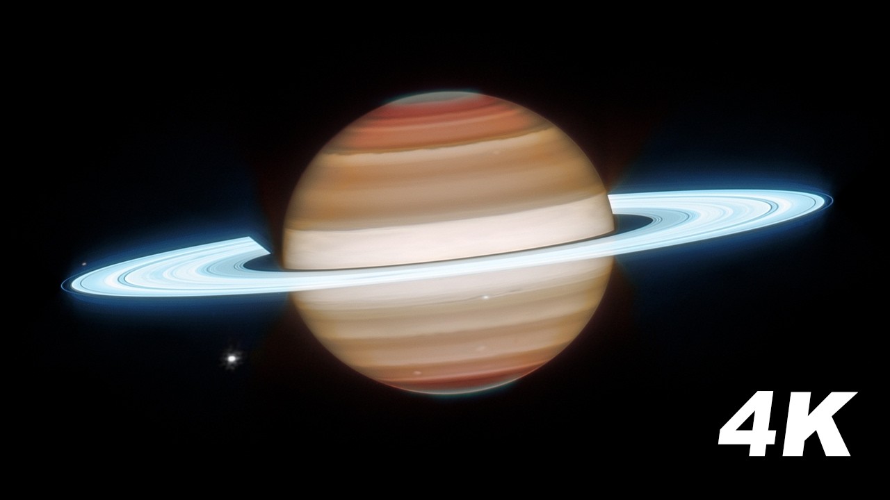 Imágenes inéditas de Saturno capatadas por James Webb en 4K