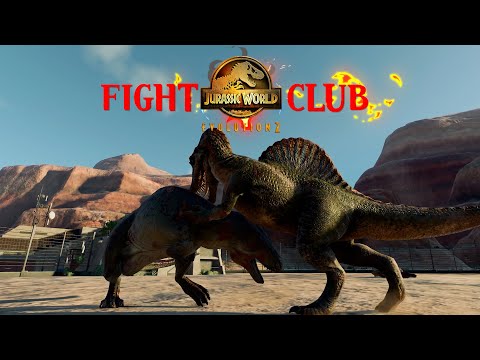 SPINOSAURUS 2x vs 2x ACROCANTHOSAURUS 💢 Dinosaurs Fight Club 🦖 Jurassic World Evolution 2
