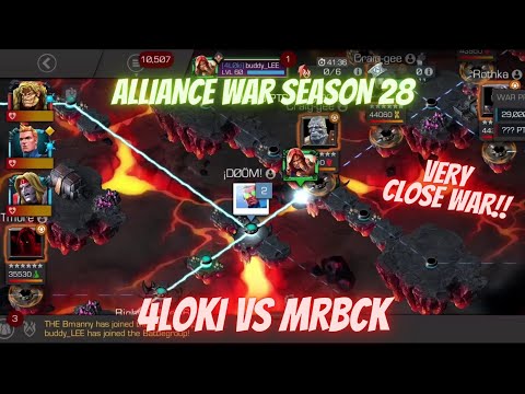 ALLIANCE WAR SEASON 28!! 4LOKI VS MRBCK IN A VERY CLOSE BATTLE!!