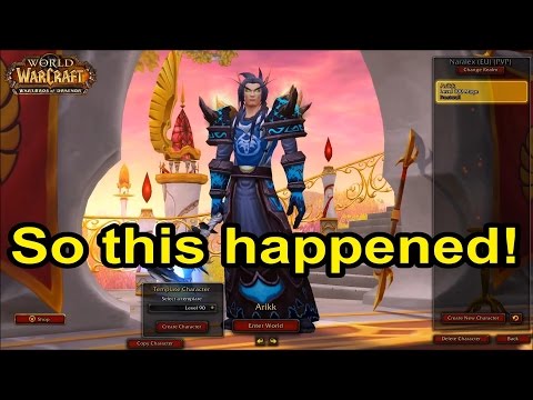 My WoW Avatar Got Updated!? (WoW: Warlords of Draenor - Patch 6.1 PTR!)
