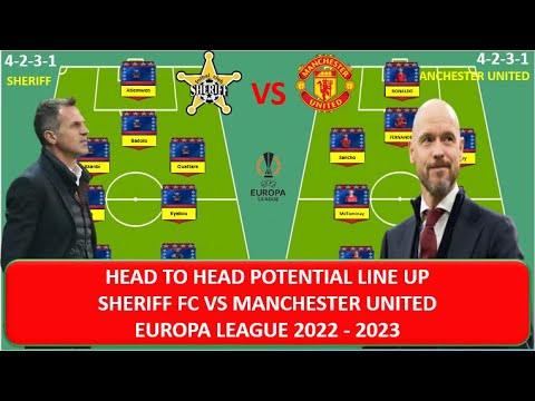 Head To Head Line Up Sheriff Tiraspol vs Manchester United 4 2 3 1 vs 4 2 3 1 Europa League