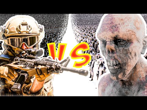 2 Million Zombies VS 100 000 Modern Soldiers - UEBS 2 Ultimate Epic Battle Simulator