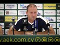 ?Persconferentie na AEK Larnaca - KAA Gent