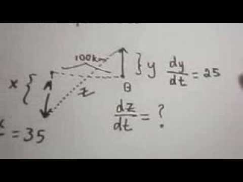 Related Rates #1 Problem Using Implicit Differentiation