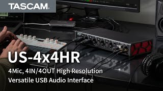 Video thumbnail for TASCAM US-4x4 Audio Interface Feature Check Video by TASCAM Channel