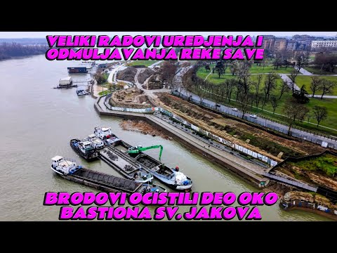 Veliki radovi odmuljavanja obale,ociscen prvi deo Bastiona Sv.Jakova nastavak radova ka 25 maju